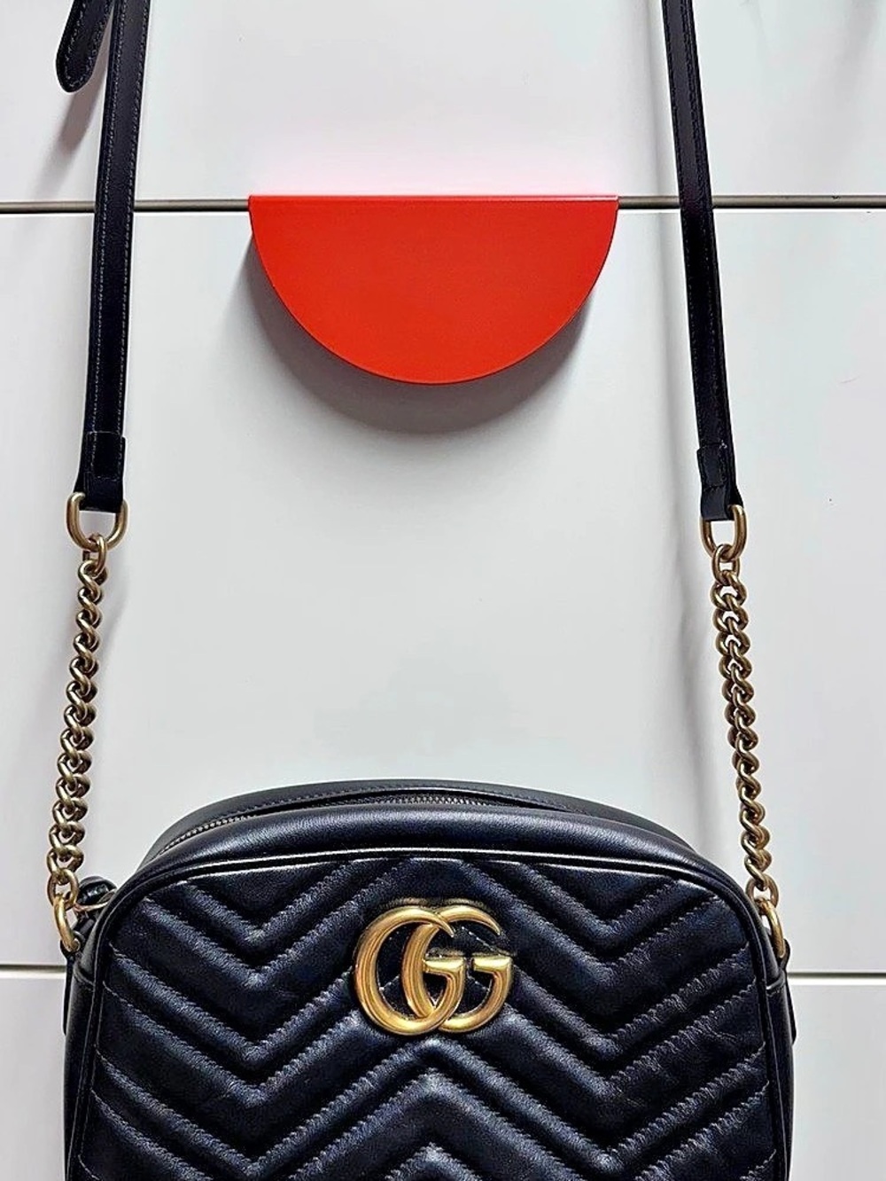 Gucci GG Marmont Small Matelassé Shoulder Bag Small Matelassé Black Crossbody